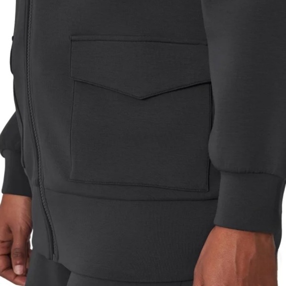 New! Mondetta Full Zip Active Jacket Women's XS Black Luxe Casual Top - Picture 4 of 14